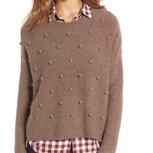 Madewell Women’s Wool Blend Pom Pom Sweater - XS